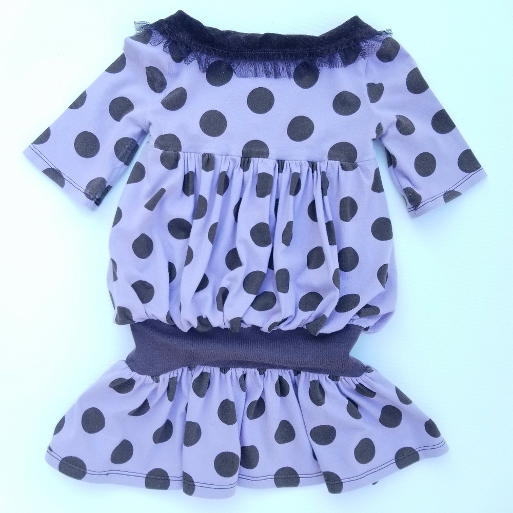 PERSNICKETY Boutique Dress Tunic Polka Dot Sz 3T - Picture 6 of 9